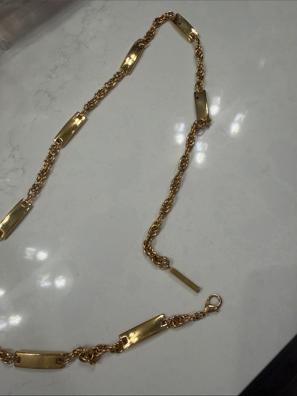 Vintage Gold-Tone Link Belt